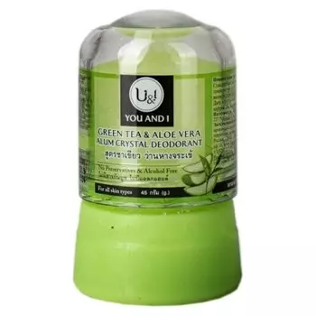 Дезодорант кристаллический с зеленым чаем и алоэ вера