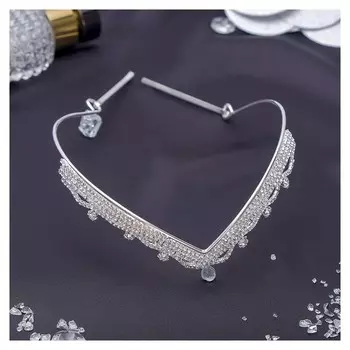 Диадема для волос "Лаура" с подвесом, на невидимках