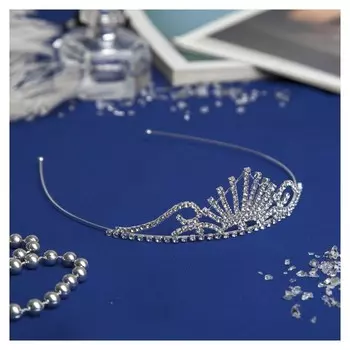 Диадема для волос "Россыпь" H-3,5 см лучики