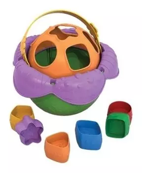 Дидактическая игрушка "Ведро Цветочек"