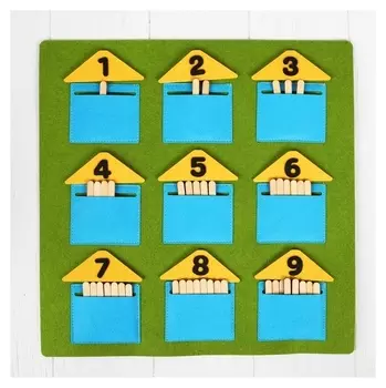 Дидактический коврик "Домики-считалки"