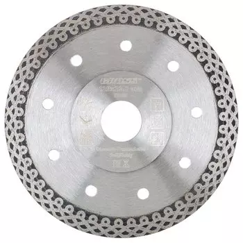 Диск алмазный, 115 х 22.2 мм, тонкий, сплошной (Jaguar), мокрая резка