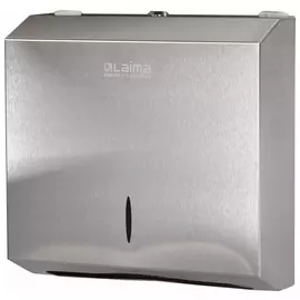 Диспенсер для полотенец Laima Professional Inox, (Система H2) Interfold, нержавеющая сталь, матовый, 605694