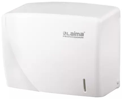 Диспенсер для полотенец LAIMA PROFESSIONAL ORIGINAL (Система H3), V (ZZ), белый, ABS-пластик