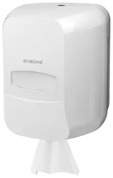 Диспенсер для полотенец ЛАЙМА PROFESSIONAL с центральной вытяжкой (Система М1/M2), белый, ABS