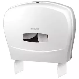 Диспенсер для туалетной бумаги ЛАЙМА PROFESSIONAL (Система T1/T2), большой, белый, ABS-пластик