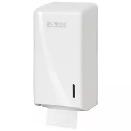 Диспенсер для туалетной бумаги листовой LAIMA PROFESSIONAL ORIGINAL (Система T3), белый, ABS-пластик