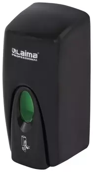 Диспенсер для жидкого мыла Laima Professional Original, наливной, 1 л, черный, Abs-пластик, 605783