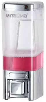 Диспенсер для жидкого мыла ЛАЙМА, наливной, 0,48 л, ABS пластик, хром