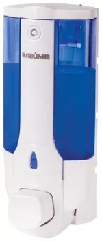 Диспенсер для жидкого мыла наливной, 0,38 л, Abs-пластик, белый (Тонированный)