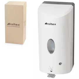 Диспенсер для жидкого мыла сенсорный Ksitex, наливной, белый, 1,2 л, ударопрочный пластик, Asd-7960w