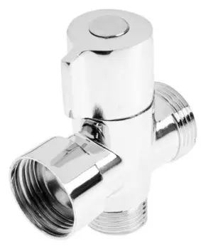 Дивертор Zein, для смесителя, корпус цинк, керамика, с круглой гайкой, цвет хром
