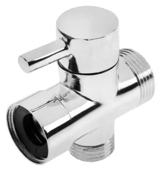 Дивертор Zein, для смесителя, с круглой гайкой, корпус цинк, цвет хром