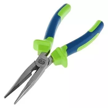 Длинногубцы прямые "Сибртех",180 мм, двухкомпонентные рукоятки