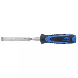 Долото-стамеска, плоская, 16 мм, двухкомпонентная рукоятка, металлический затыльник