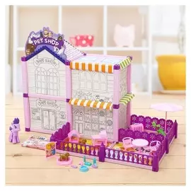 Дом для кукол раскраска, с аксессуарами