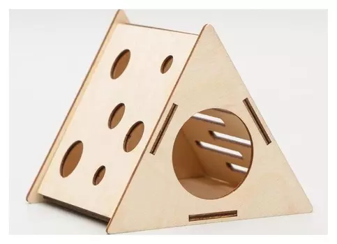 Домик для грызунов "Сыр", 12,5 х 11,5 х 11 см