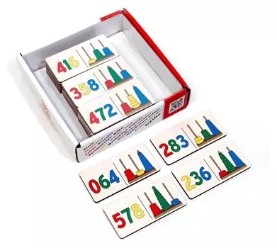 Домино, большое логическое «Цветные пирамидки. счёт»