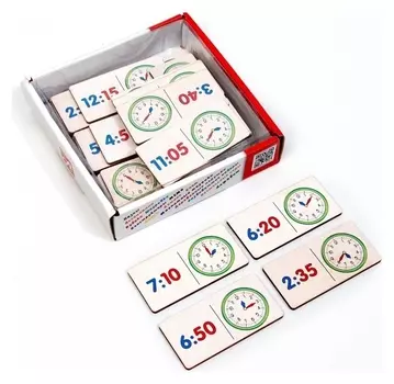 Домино, большое логическое «Который час?»