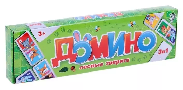 Домино Лесные зверята