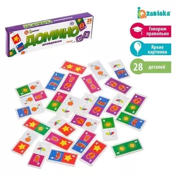 Домино «Логопедическое: звуки с,з», пластик