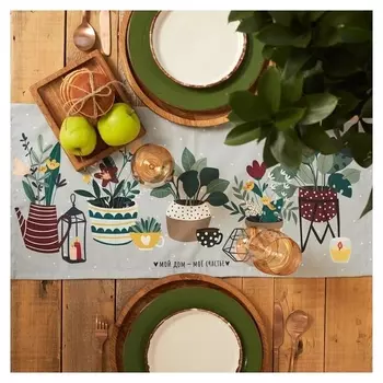 Дорожка "Этель" Hygge 30*70 см, 100% хлопок, саржа 190 г/м2