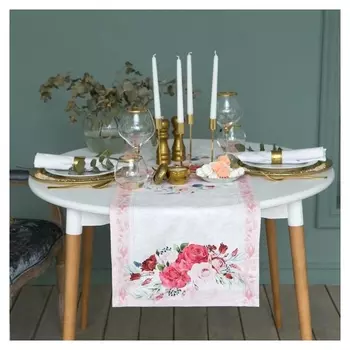 Дорожка «Этель» розы 40*146 см