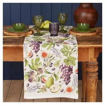 Дорожка на стол "Этель" фруктовый сад 40х149см, 100% хл, саржа 190 г/м2