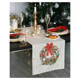 Дорожка на стол "Этель" новогоднее настроение 40х147 см, 100% хл, саржа 190 гр/м2