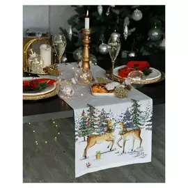 Дорожка на стол "Этель" праздник в лесу 40х147 см, 100% хл, саржа 190 гр/м2