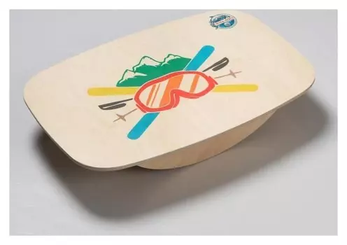 Доска балансировочная балансборд малая "Горнолыжник",50×33х0,9 см