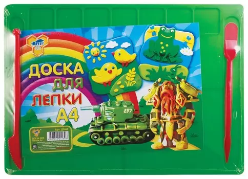 Доска для лепки А4, 280х200 мм, 2 стека