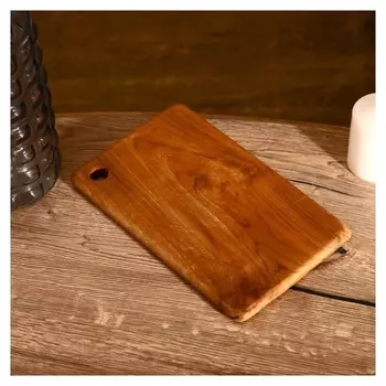 Доска разделочная 25х15х2 см, тиковое дерево