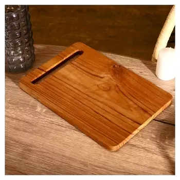 Доска разделочная 35х25х2 см, тиковое дерево