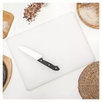 Доска разделочная 40х30х1,8 см, цвет белый