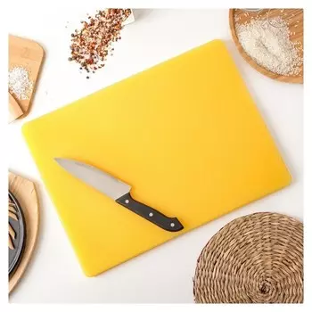 Доска разделочная 40х30х1,8 см, цвет желтый