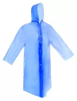 Дождевик-плащ взрослый универсальный на заклепках