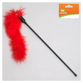 Дразнилка пуховая "Хвостик", микс цветов