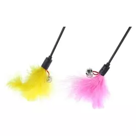 Дразнилка пуховая с бубенчиком