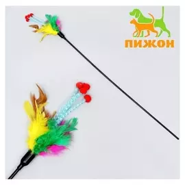 Дразнилка с перьями и пружинками "Позитив"
