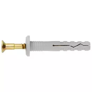 Дюбель-гвоздь полипропиленовый грибовидный бортик 6 X 40 мм, 200 шт