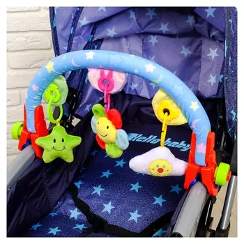 Дуга игровая мягкая на коляску/кроватку «Мягкие друзья»