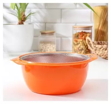 Дуршлаг с миской «Радуга», D=21 см