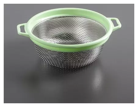 Дуршлаг с пластиковыми ручками «Радуга», 21×8