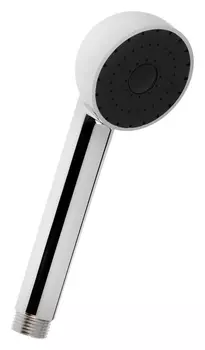 Душевая лейка Zein Z0210, пластик, 1 режим, цвет хром с черной вставкой