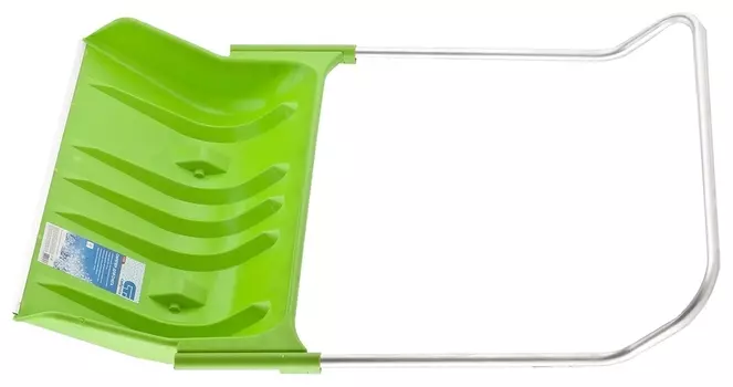 Движок для уборки снега пластиковый, 810 х 535 х 1300 мм, алюминиевая рукоятка