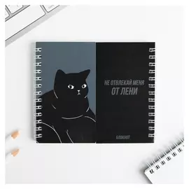 Двойной блокнот «Не отвлекай меня от лени»