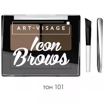 Двойные монохромные тени для бровей Icon Brows