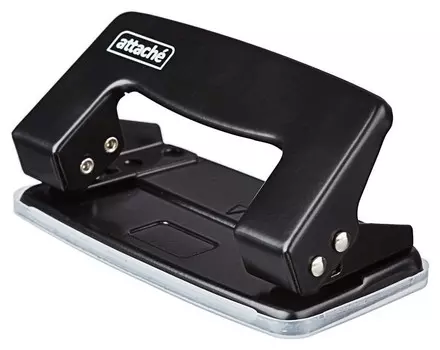 Дырокол Attache 6304 до 10л., металл., черный