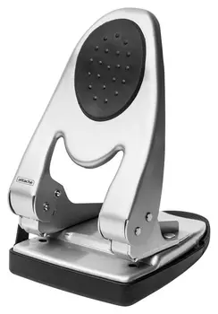 Дырокол Attache 6760 до 60л., металл.,с лин.,с рез.вставкой,серебр.